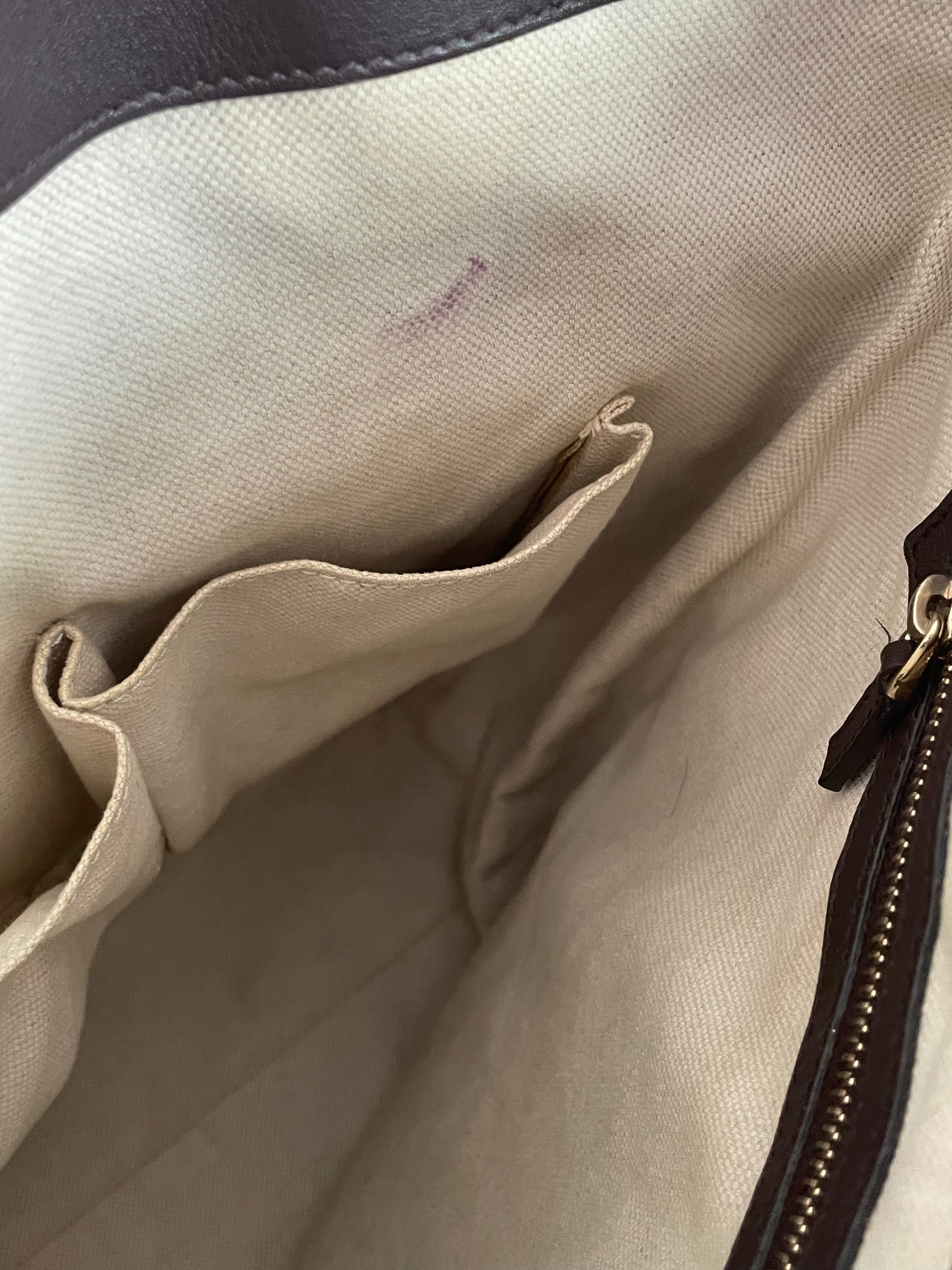 Gucci GG Supreme Tote Bag Brown 